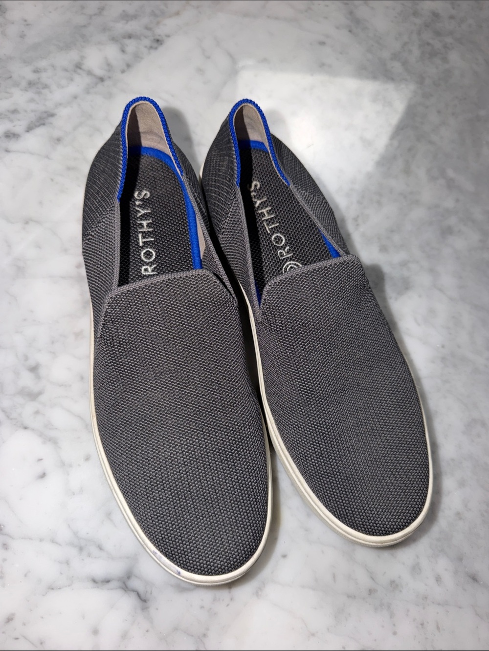 Rothy's Gray Slip-On Loafers